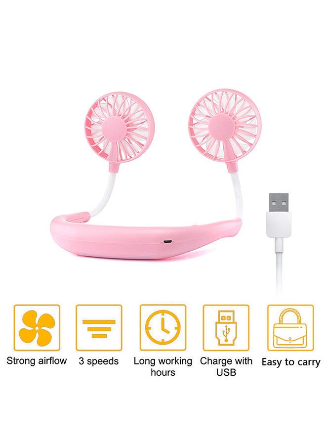 Portable USB Neckband Fan 21x3.80x17.50centimeter