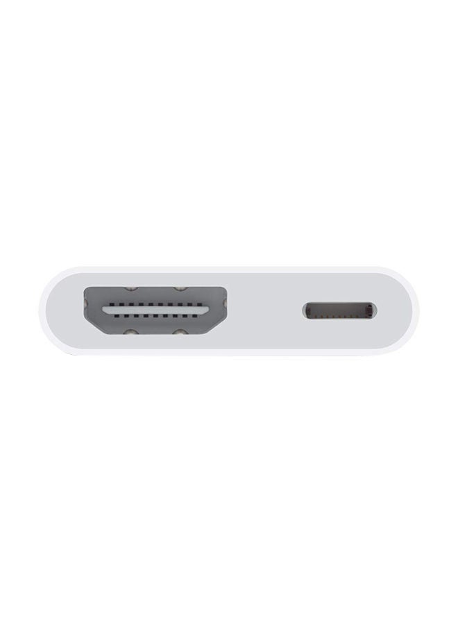 Lightning Digital AV Adapter White