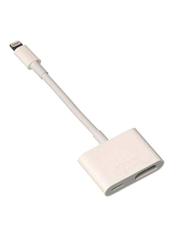 Digital AV To Lightning Adapter White