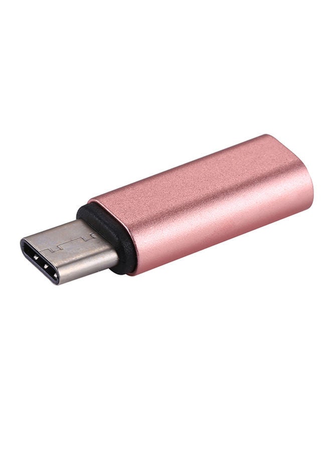 8-Pin Female To Type-C Male Adapter Pink