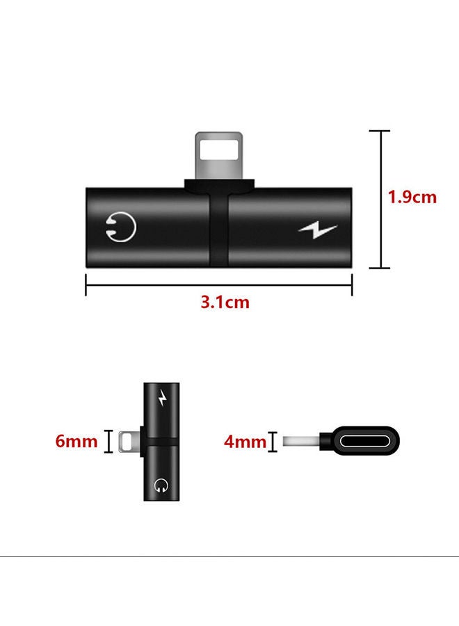 Phone Audio Adapter Black