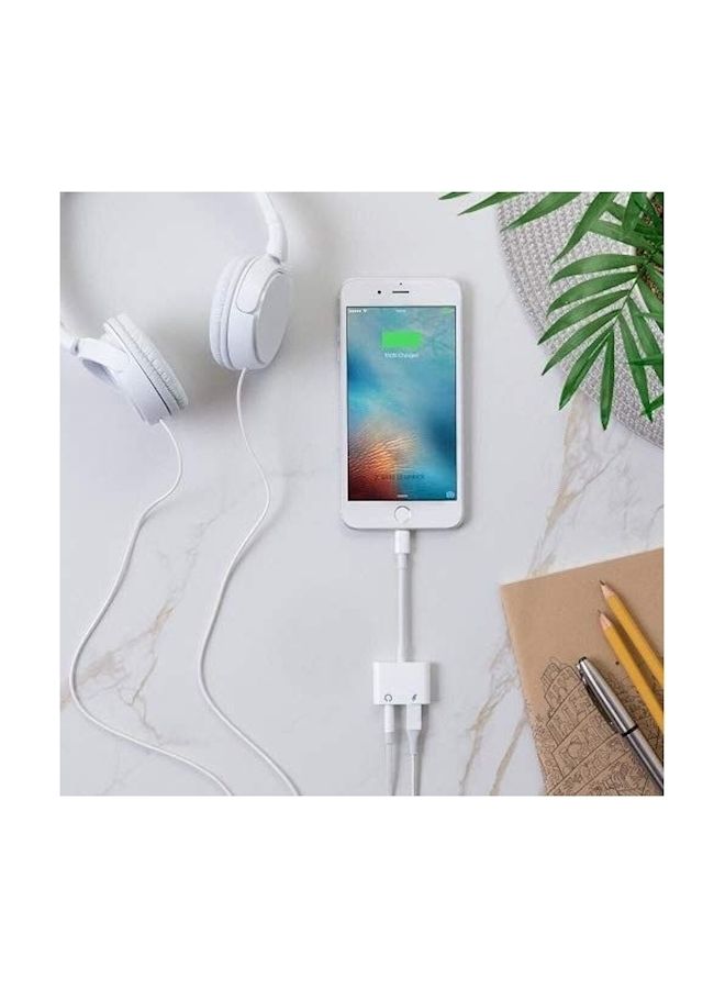 Headphone Jack Adapter For iPhone Silver