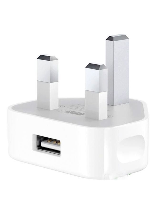 3 Pin Charging Adapter Plug For Apple iPad/iPhone White