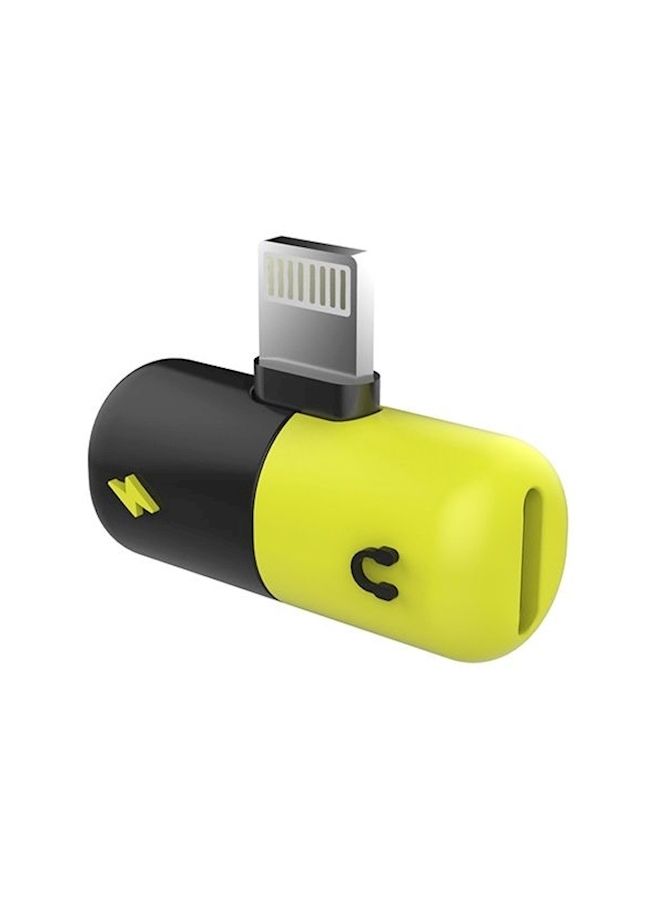 2-In-1 Adapter Converter Yellow/Black/Silver