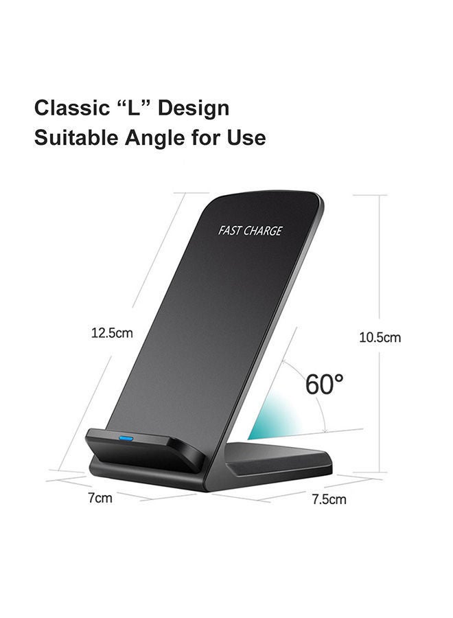 Universal Qi Fast Wireless Charger Vertical For iPhone USB 10W Power Charging Samsung S8 S9