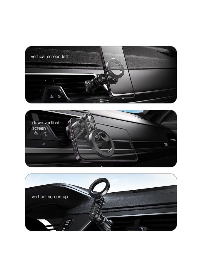 Magnet Holder Car C157 Super Strong Magnet Holder For IPhone 12 And iIPhone 14 Series Of Phones Black