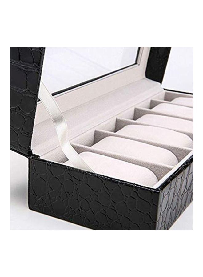 6-Compartment Watch Organizer Box