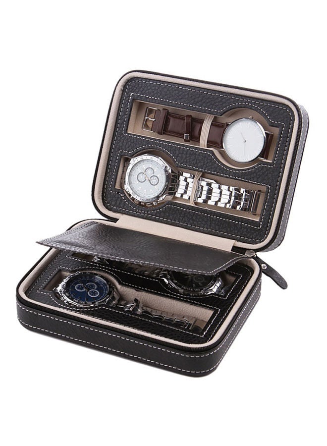 4-Grid PU Leather Watch Box QJ1535B4