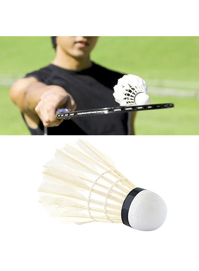 12-Piece Goose Feather Shuttlecocks