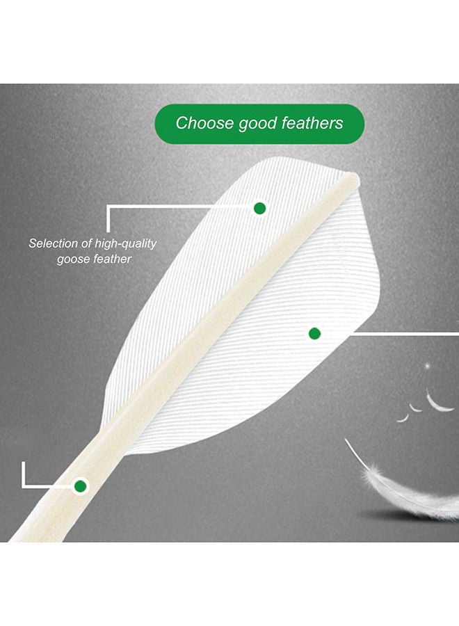 12-Piece Goose Feather Shuttlecocks