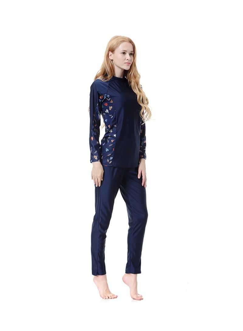 Long Sleeve Burkini Navy Blue