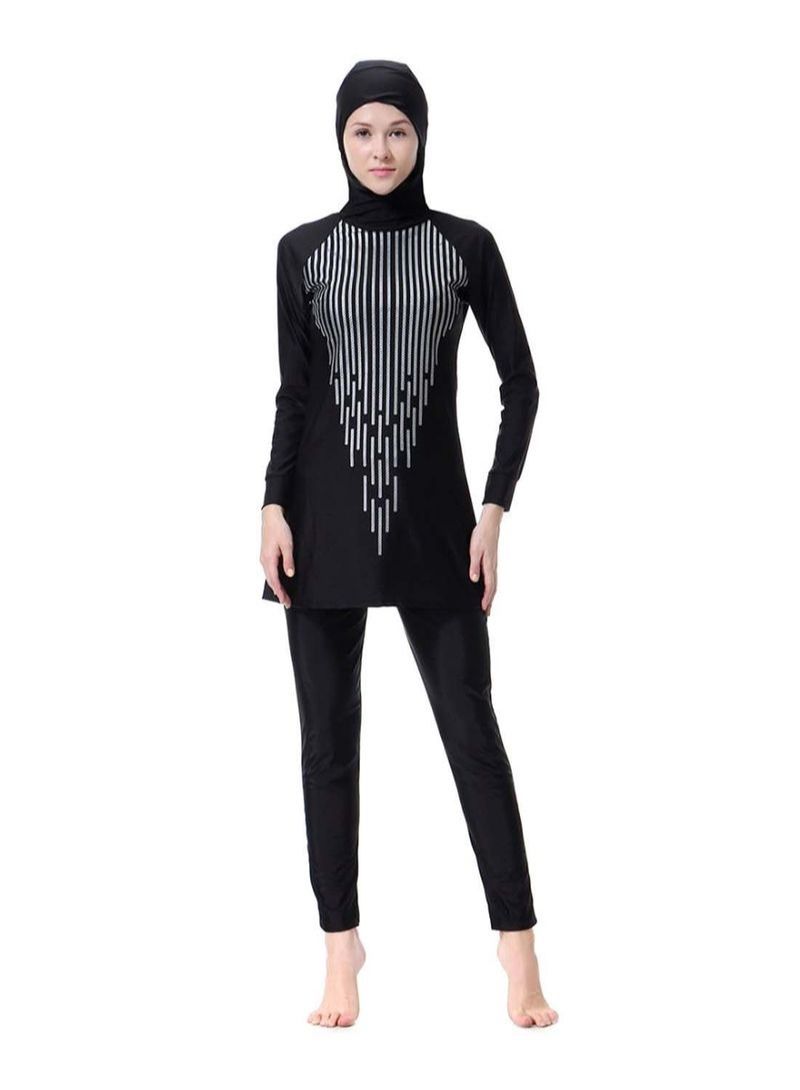 Conservative And Fashionable Burkinis Black