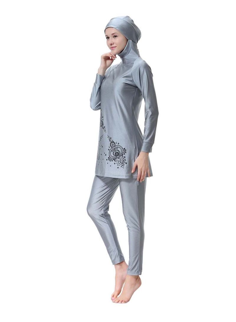 Conservative And Fashionable Burkinis Grey