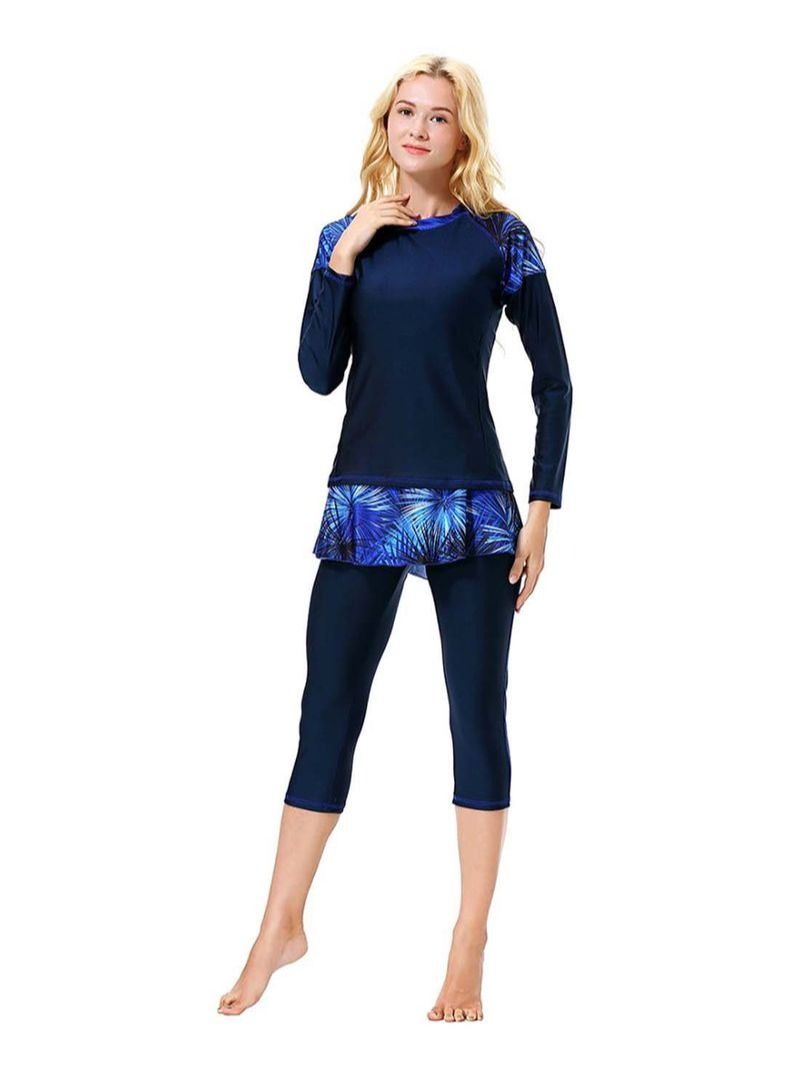 Conservative And Fashionable Burkinis Blue