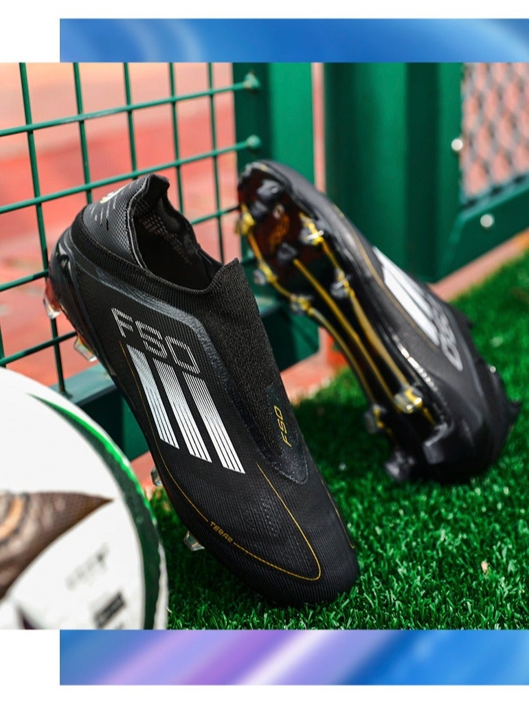 Laceless Football Shoes For Men And Women, Youth, Broken Nails, Long Nails, Competition Training Shoes, Portable And Non-Slip Outdoor Sports Shoes