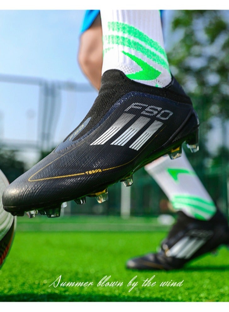 Laceless Football Shoes For Men And Women, Youth, Broken Nails, Long Nails, Competition Training Shoes, Portable And Non-Slip Outdoor Sports Shoes