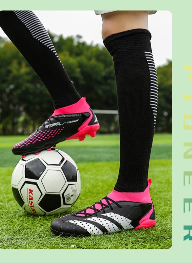 Men's And Women's Football Shoes, Outdoor Turf Indoor Football Training Shoes, Low-Top Breathable And Non-Slip Sports Shoes, Football Track And Field Training Shoes, Long Spikes And Short Spikes