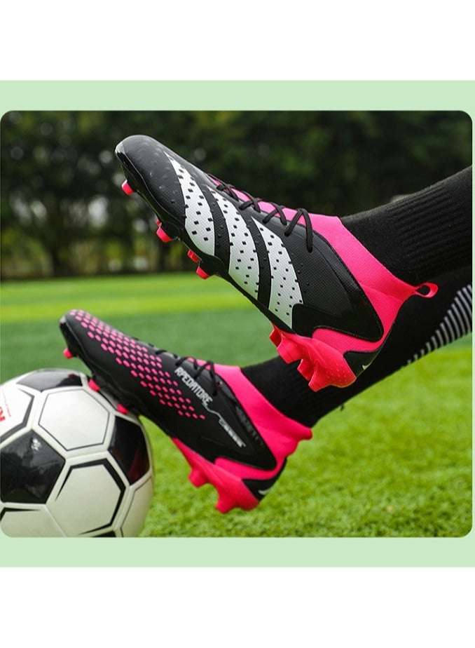 Men's And Women's Football Shoes, Outdoor Turf Indoor Football Training Shoes, Low-Top Breathable And Non-Slip Sports Shoes, Football Track And Field Training Shoes, Long Spikes And Short Spikes