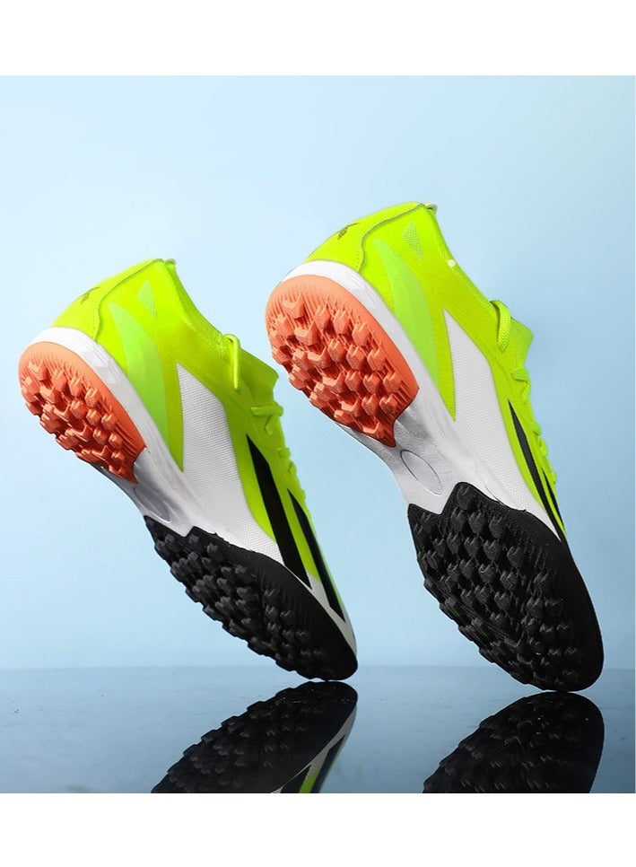 Men's And Women's Football Shoes, Professional Long-Spike And Broken-Spike Outdoor Sports Shoes For Teenagers, Suitable For All Seasons, Lace-up High-Quality Non-Slip Lawn Training Sports Shoes