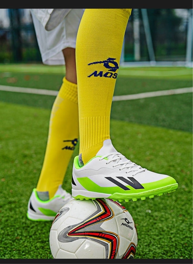 Four-Season Sports Shoes TF Spikes, Professional Training And Wear-Resistant Football Shoes, Men's And Women's Long Broken Spikes Non-Slip Shoes