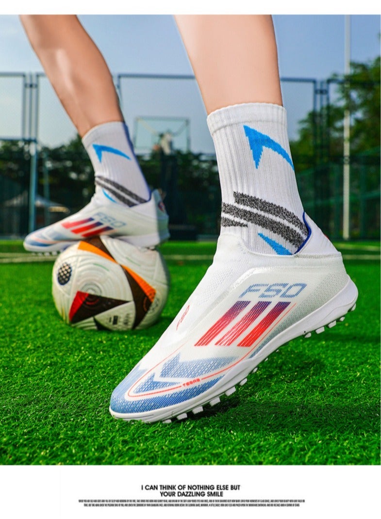 Laceless Football Shoes For Men And Women, Youth, Broken Nails, Long Nails, Competition Training Shoes, Portable And Non-Slip Outdoor Sports Shoes