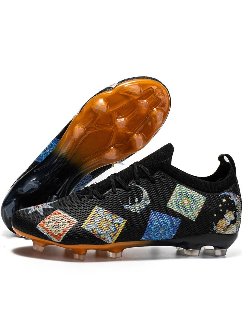 Low-Top Football Shoes For Men And Women, Professional Indoor And Outdoor Football Shoes, Mesh Breathable And Non-Slip Sports Shoes, Long Nail Broken Nail Floor, Natural Grass Sports Shoes
