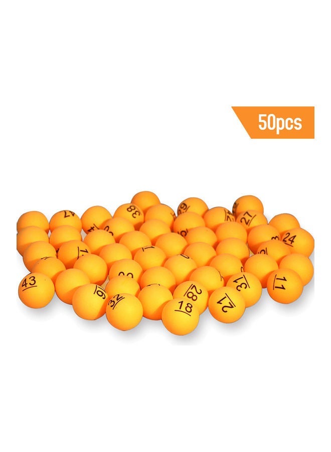 50-Piece Table Tennis Balls 23x13x16cm