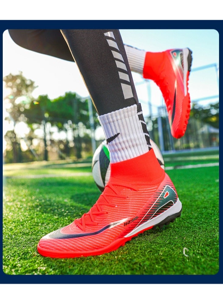 Low-Top Football Shoes, Long-Spike World Cup TF Broken-Spike Grass Football Shoes For Male And Female Students, Personalized High-Top Sports Shoes