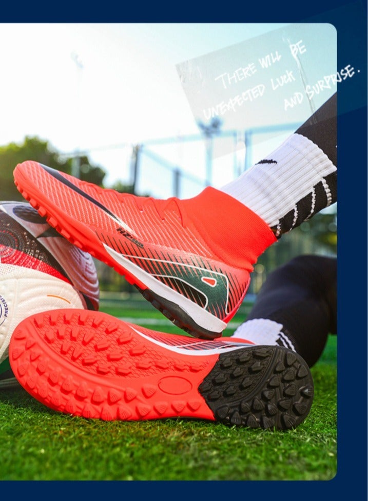 Low-Top Football Shoes, Long-Spike World Cup TF Broken-Spike Grass Football Shoes For Male And Female Students, Personalized High-Top Sports Shoes