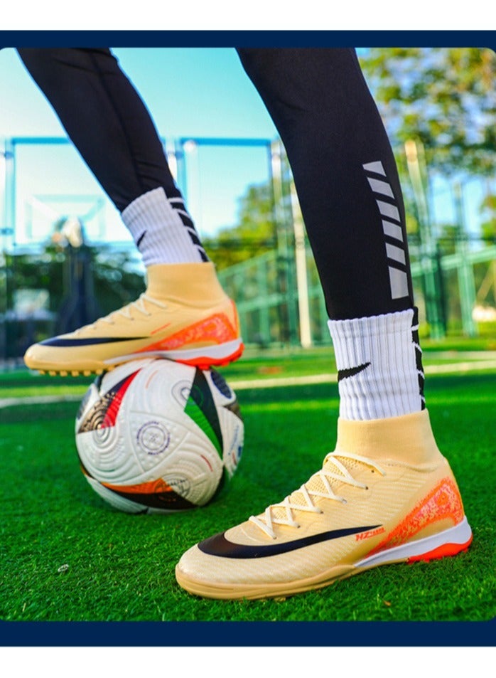 Low-Top Football Shoes, Long-Spike World Cup TF Broken-Spike Grass Football Shoes For Male And Female Students, Personalized High-Top Sports Shoes