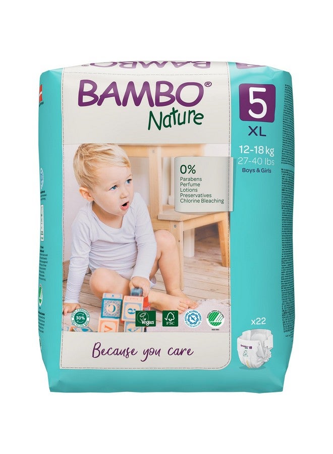 Premium Baby Diapers - Xl Size, 22 Count, For Toddler Baby - Super Absorbent, Eco-Friendly And With A Wetness Indicator