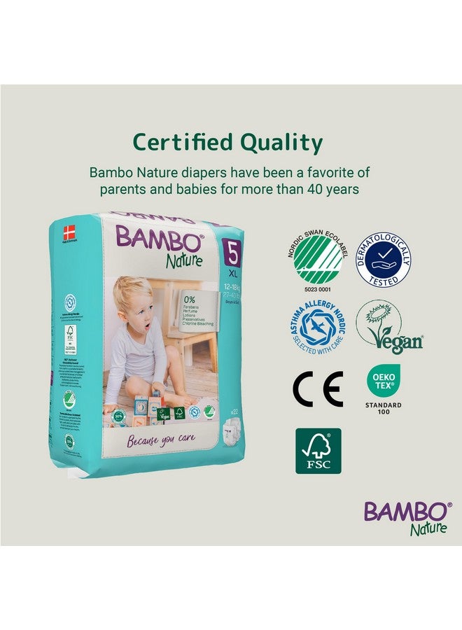 Premium Baby Diapers - Xl Size, 22 Count, For Toddler Baby - Super Absorbent, Eco-Friendly And With A Wetness Indicator