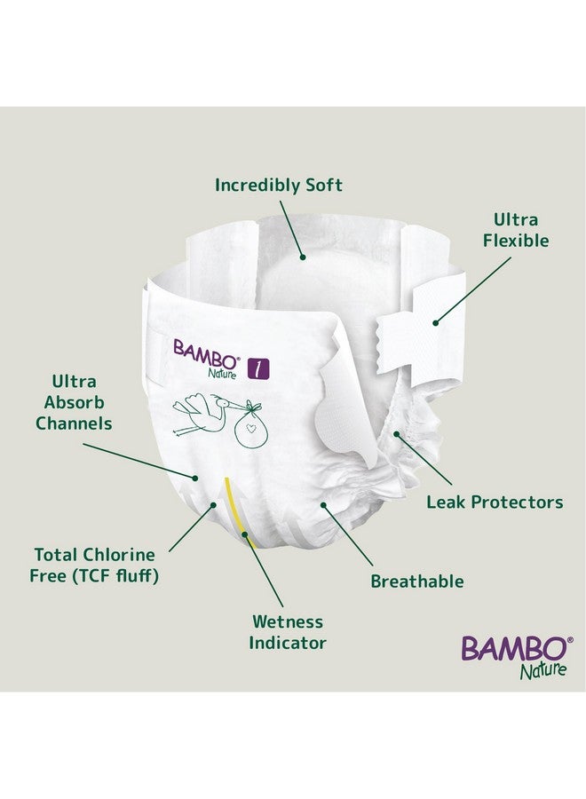 Premium Baby Diapers - Xs Size (2-4 Kgs), 22 Count, For Newborn Baby - Super Absorbent, Eco-Friendly And With A Wetness Indicator, White