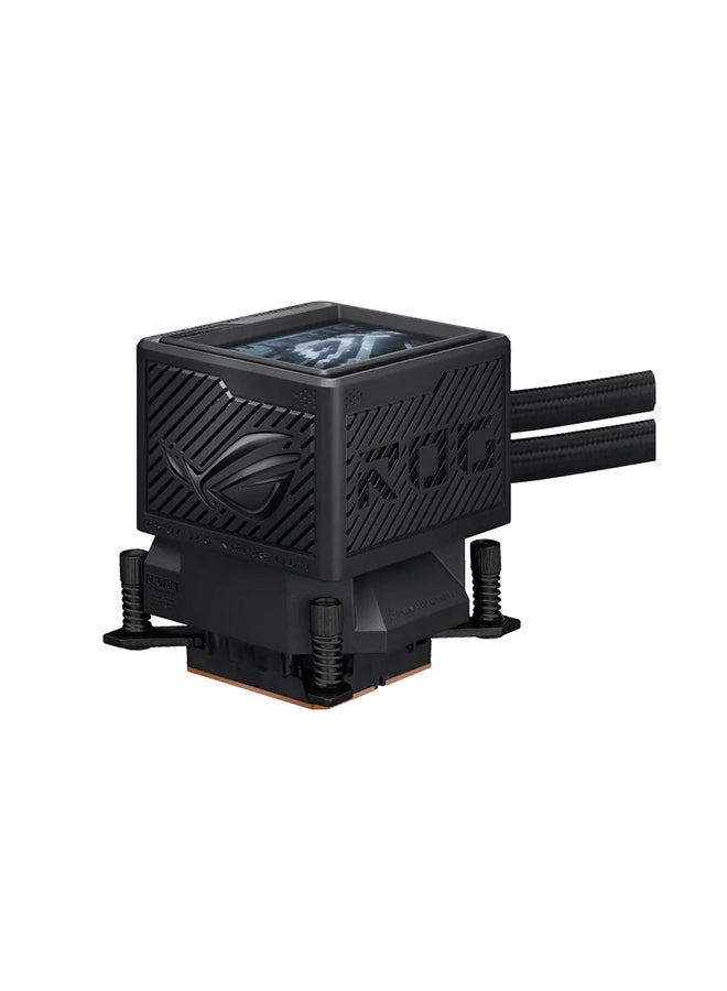 ROG Ryujin III 360 ARGB Extreme Liquid CPU Cooler, 360mm Radiator, Customizable ARGB Lighting, High-Performance Asetek Pump, Dual 120mm PWM Fans for Optimal Airflow, Enhanced Cooling Efficiency, Integrated Fan Control with ASUS Aura Sync, Compatible with Intel LGA 1700/1200/115x and AMD AM5/AM4 sockets, Durable FEP Tubing for Improved Flow, Easy Installation | 90RC0131-M0EAY0 Black