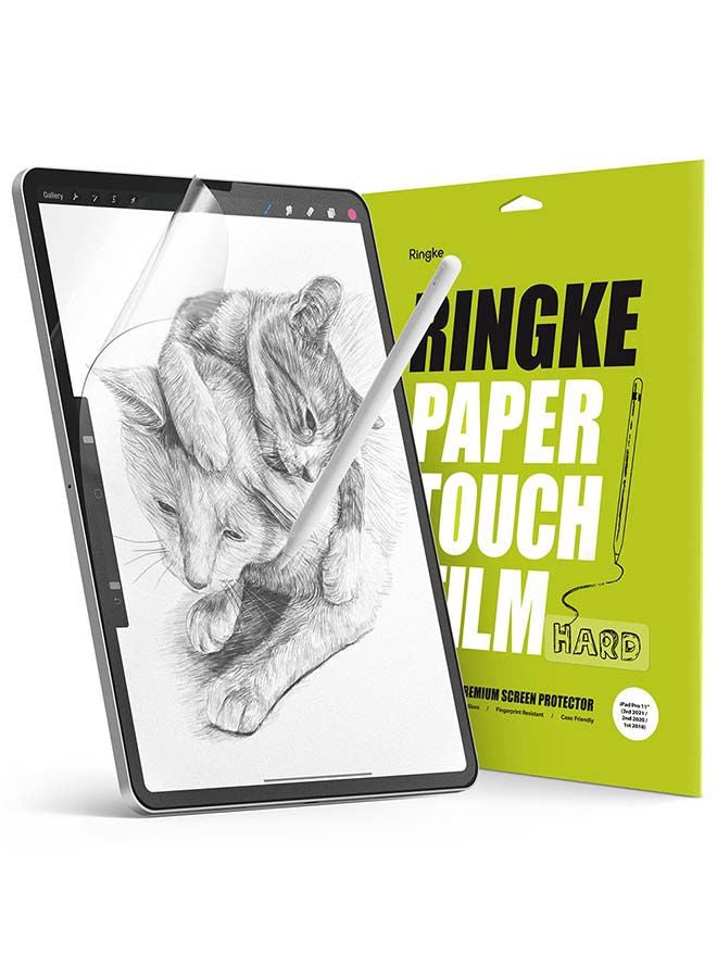 Pack Of 2 Paper Touch Hard Film Screen Protector For Apple iPad Air 4 10.9/ iPad Pro 11 4th/3rd Gen Anti-Fingerprint Matte PET Pen Tip Wear Protection Clear