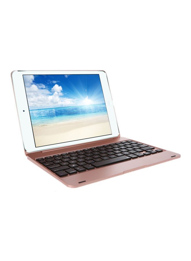 Bluetooth Keyboard Case Cover For Apple iPad Pro/Air 2 9.7-Inch Rose Gold