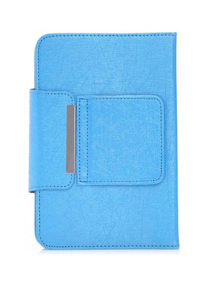 3 In 1 Keyboard, Case Cover And Stylus Pen For 9/10-Inch Tablet Blue/White