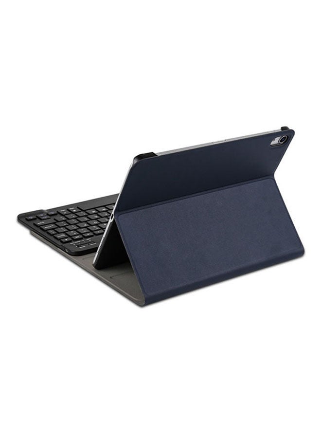 Protective Case Cover For Apple iPad Pro 10.5 Inch With Bluetooth Keyboard Dark Blue