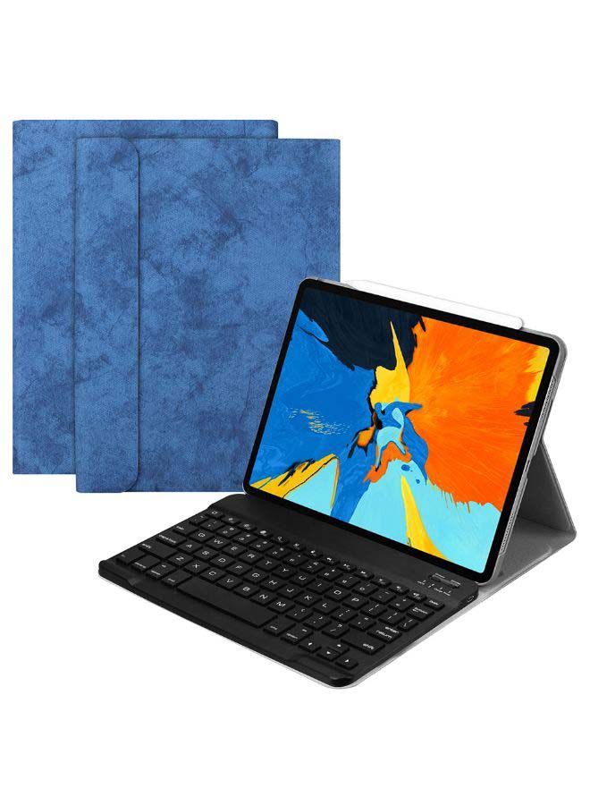 Protective Detachable Keyboard Case For Apple iPad Blue