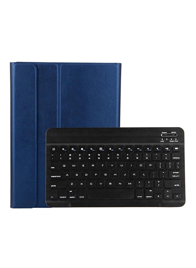 Bluetooth Leather Keyboard Cover For iPad Air1/Air2 /Pro 9.7 Blue
