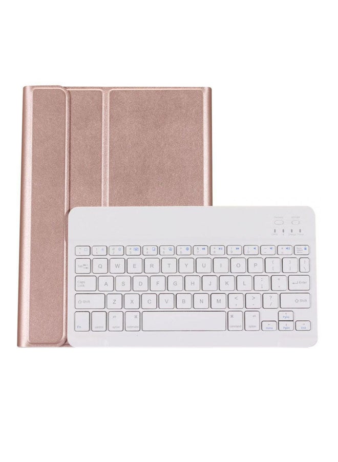 Bluetooth Keyboard Case Cover For Apple iPad 9.7-Inch Rose Gold