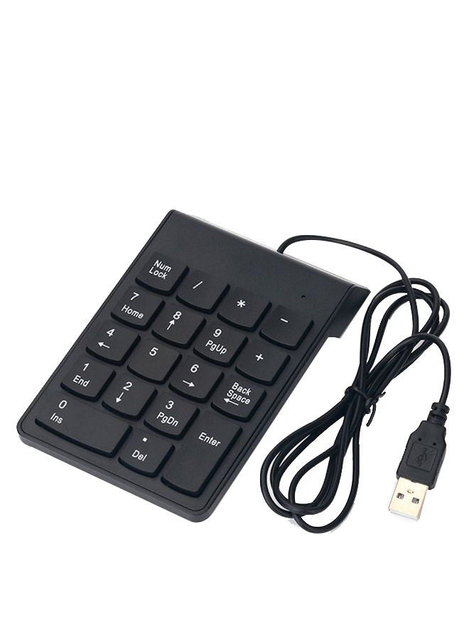 Wired USB Numeric Keypad Black