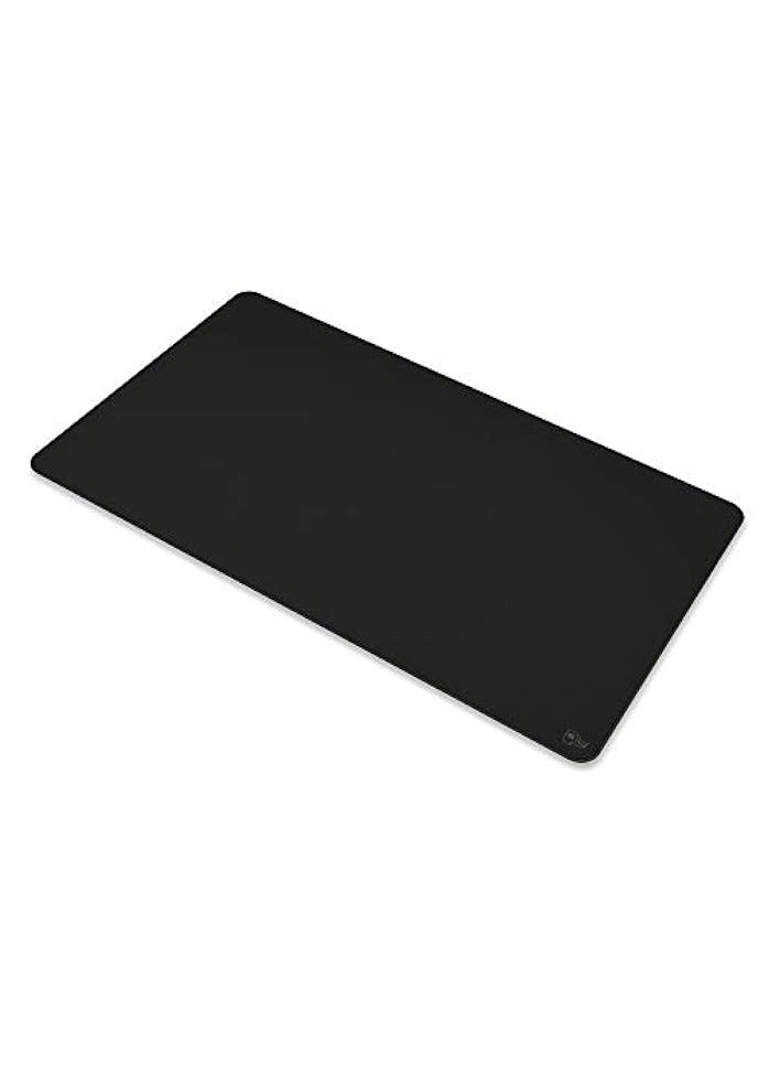 XL Extended Gaming Mouse Mat/Pad - Stealth Edition - Large, Wide (XL) Black Cloth Mousepad, Stitched Edges | 14