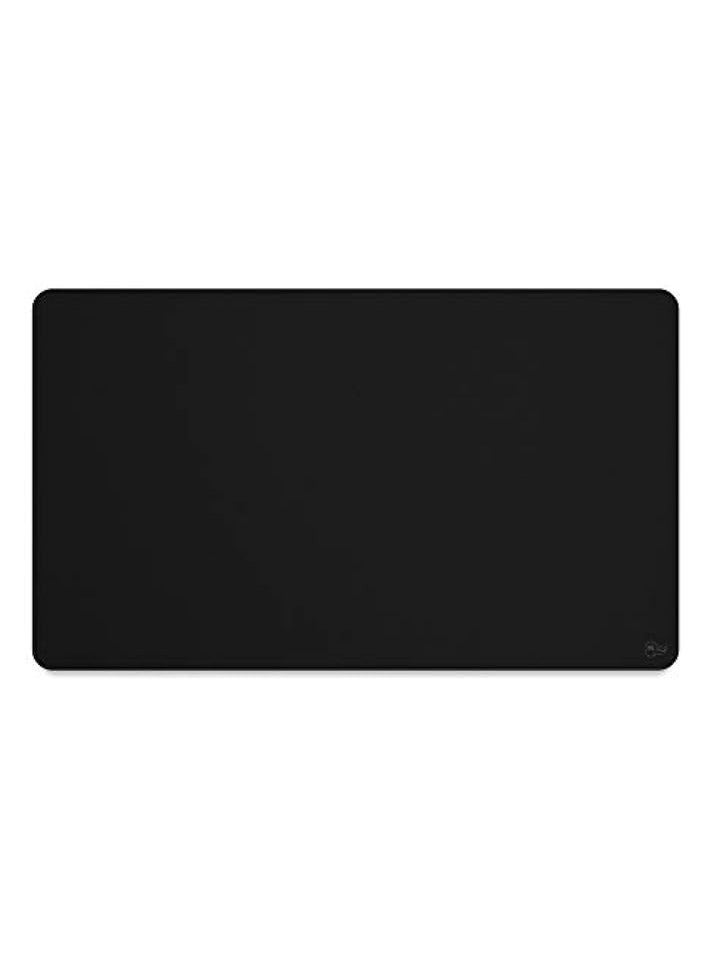 XL Extended Gaming Mouse Mat/Pad - Stealth Edition - Large, Wide (XL) Black Cloth Mousepad, Stitched Edges | 14