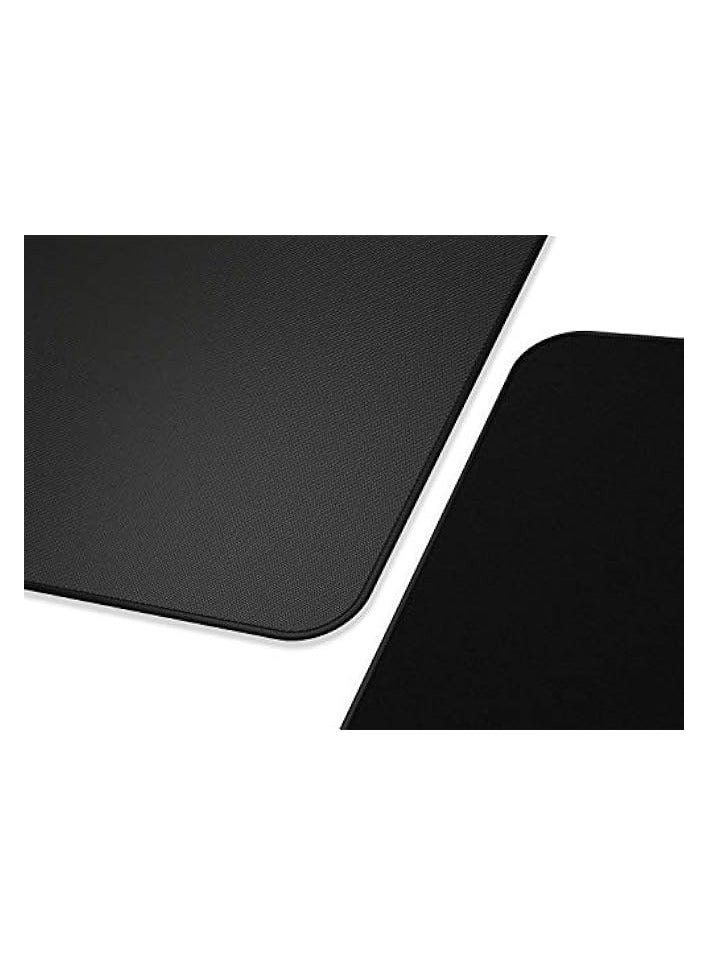 XL Extended Gaming Mouse Mat/Pad - Stealth Edition - Large, Wide (XL) Black Cloth Mousepad, Stitched Edges | 14