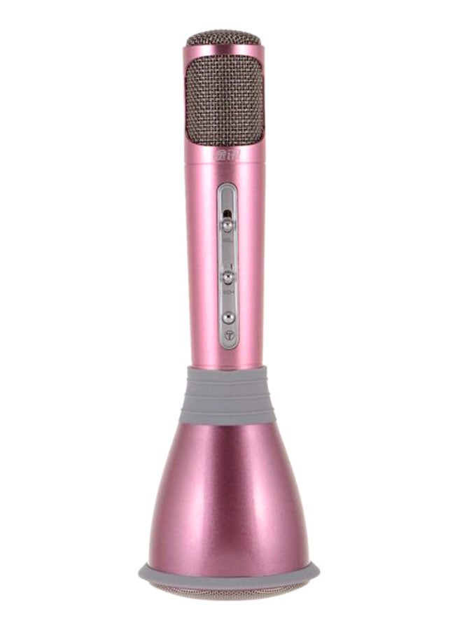 Portable Bluetooth Microphone With Speaker Pink