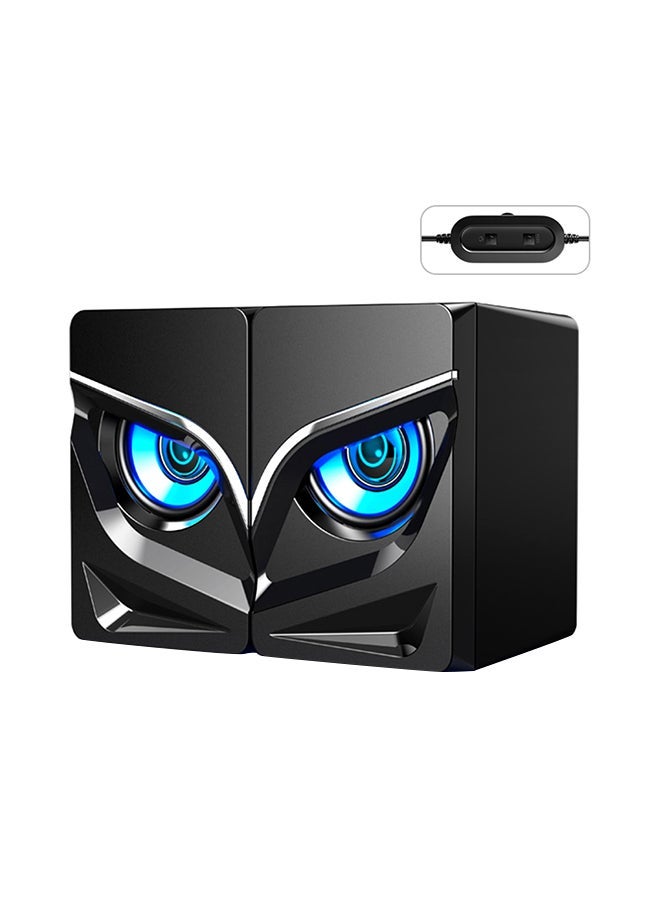 Computer Desktop Audio Speaker Black