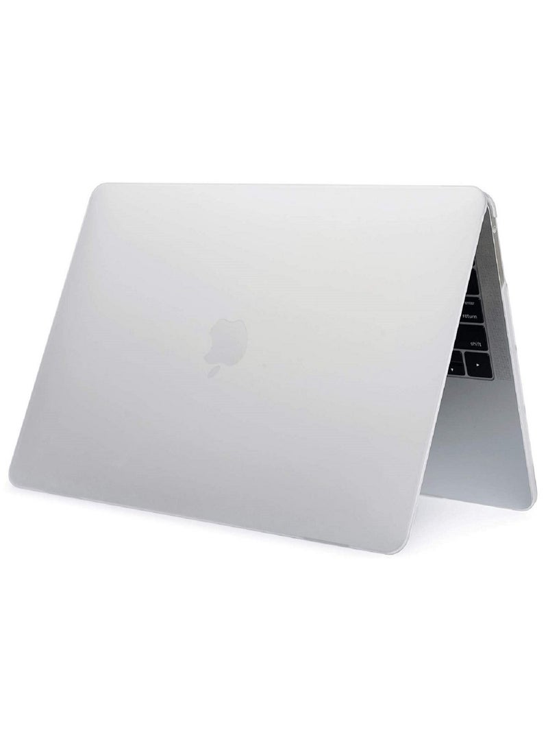 Hard Shell Case Cover Compatible for MacBook New Air 13-Inch with Retina Display and Touch ID Model A2337 M1/A2179/A1932 Release in 2020/2019/2018 White