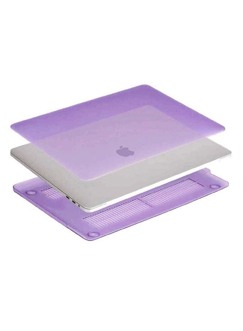 Hard Shell Case Cover Compatible for MacBook New Air 13-Inch with Retina Display and Touch ID Model A2337 M1/A2179/A1932 Release in 2020/2019/2018 Purple