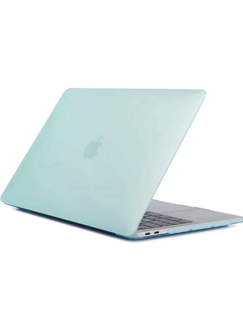 Hard Shell Case Cover Compatible for MacBook New Air 13-Inch with Retina Display and Touch ID Model A2337 M1/A2179/A1932 Release in 2020/2019/2018 Mint Green